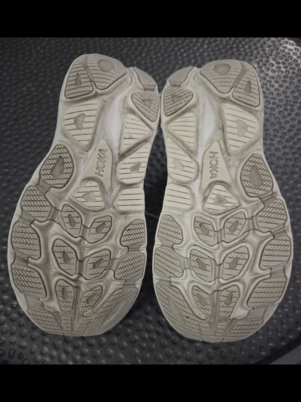 Hoka Women's Sneakers in Light Gray and White